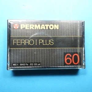🔴 1x PERMATON Ferro I Plus 60 * Type 2 * Tape Cassette Kassette *SEALED* 1980 - Zdjęcie 1 z 2