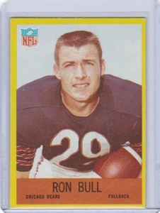 AM: 1967 Phila. Gum Football Card #27 Ron Bull Chicago Bears - ExMt - Picture 1 of 2