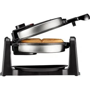 Chefman Waffle Maker, 180° Flip, Non-Stick, Drip Plate, Compact, Stainless Steel - Picture 1 of 14