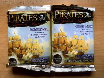 Pirates of the Spanish Main CCG, Unlimited Ed, 2 x Sealed Packs, WizKids 2004 - Image 1 of 2