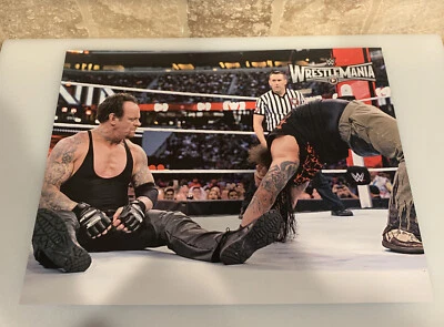 "Impresión de póster WWF WWE Bray Wyatt v The Undertaker Wrestlemania 31 11"" x 14"" 2015" Foto 1 de 3