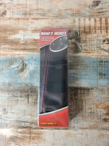 Pilot Automotive PM-2230EZ Black Shift Boot with Red Stitch FREE SHIPPING  - Picture 1 of 4