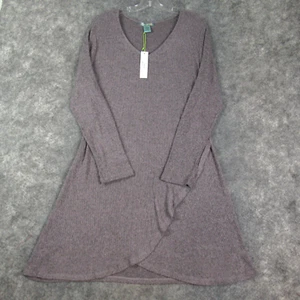 Good Luck Gem Dress Womens Extra Large Side Wrap Sweater Knee Length Pullover - Picture 1 of 11
