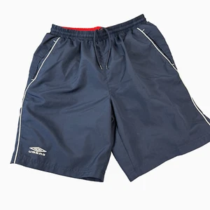 Umbro pantaloncino da bagno uomo tronchetti vacanza estate tavola rete retrò Y2K blu navy L - Foto 1 di 9