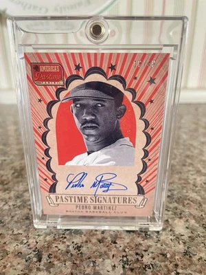 Pedro MARTINEZ 2013 Panini America's Pastime Signatures Auto #PM 16/49 Red Sox - Image 1 of 2