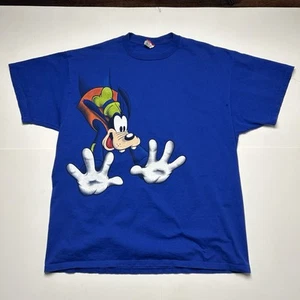 Vintage Disney Goofy Big Graphic T-Shirt Jumpy Blue Made in USA Sz 2XL - Picture 1 of 5