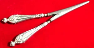 Antique Victoria Repousse Sterling Handle Glove Stretcher - Picture 1 of 8