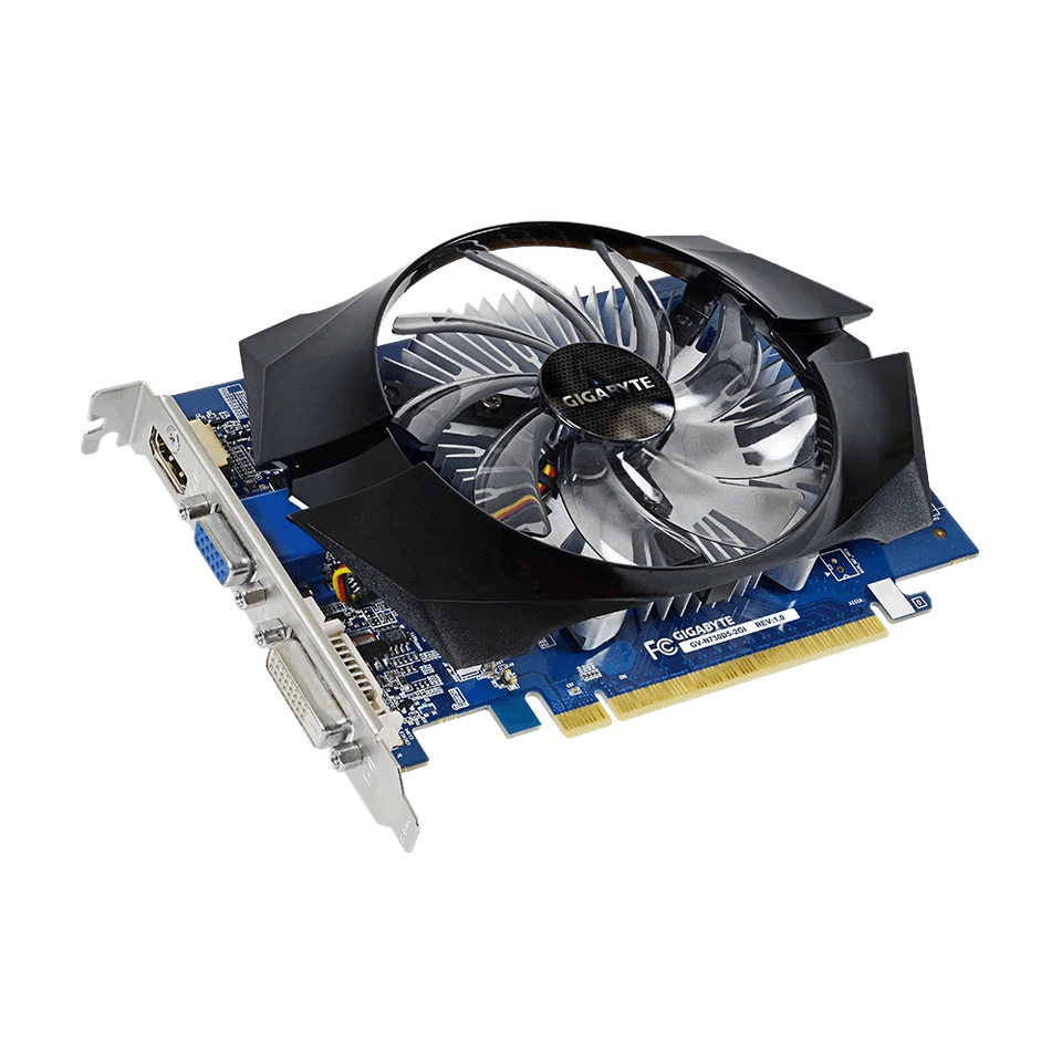 Gigabyte GeForce GT 730 2GB GDDR5 GV-N730D5-2GI Video Card GPU - Image 1 of 2