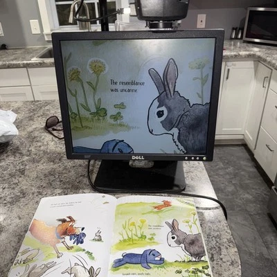 Enhanced Vision Acrobat ACVE19A +CASE remote  and monitor Magnifier Tested Great - Image 1 of 4