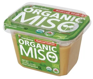 Marukome Organic Broth, Reduced Sodium Miso Paste, 13.2 OZ - Picture 1 of 7