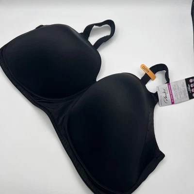 Sujetador Inalámbrico Playtex Secrets Perfectamente Suave para Mujer, Panel Lateral Negro 46DD Foto 1 de 4