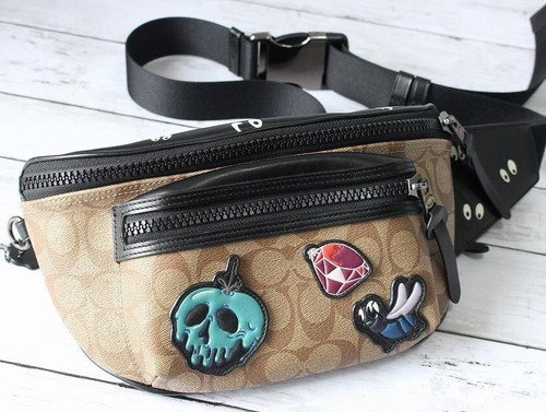 Coach Disney Borsa Body Bianco Neve Rivestita Tela Tan 73284c