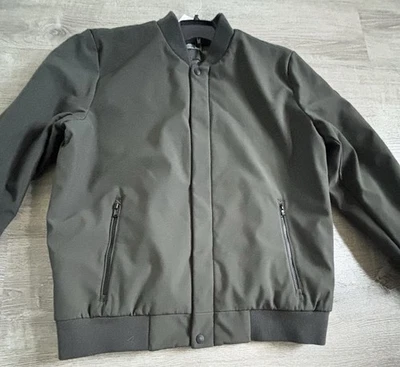 Michael Kors Men’s Bomber Jacket Size Large Olive Zip Snap Button NWT - Image 1 of 4