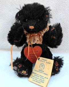 MURIAL TOWNSEND SIGNED CRANBERRY MOUNTAIN BEARS 1989 "IMOGENE" MOHAIR BEAR+TAG - Picture 1 of 17