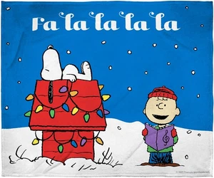 Peanuts Charlie Brown and Snoopy Ultra Soft Sherpa Throw Blanket - Bild 1 von 4