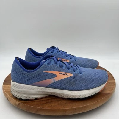 Size 9.5 B Brooks Womens Ravenna 11 1203181B469 Blue/coral Running Sneaker Shoes - Image 1 of 4