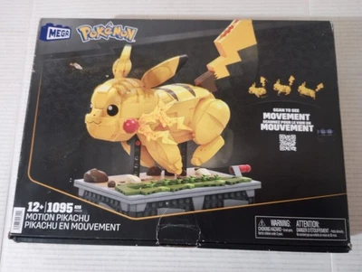 Mega Pokemon Motion Pikachu Mechanized Toy Building Set Open Box 1095 Pcs HGC23 - Image 1 of 4