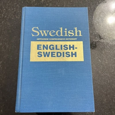 Hippocrene Standard Dictionary-Petti-English/Swedish-Hard Cover -Jacket Wear-Acc - Image 1 of 3