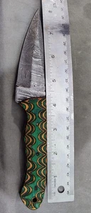 Custom Homemade Handmade Damascus hunting knife steel sharp blade in VG Cond. - Picture 1 of 8