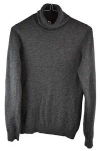 UNIQLO Grey 100% Cashmere Roll neck Jumper size M Womens Pullover Casual Outdoor - Picture 1 of 9
