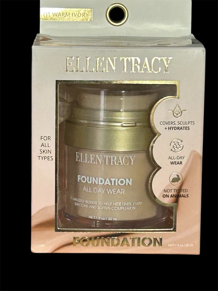 Ellen Tracy 01 Warm Ivory Foundation / Covers, Sculpts + Hydrates - Image 1 of 1