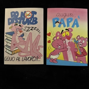 1987 & 1985 PINK PANTHER Milano 2 Postkarten unbespielt - Bild 1 von 5