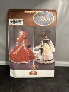 Simplicity 5702 Barbie Doll Clothes Pattern 11.5" Diva Collection Uncut 2003 - Picture 1 of 3