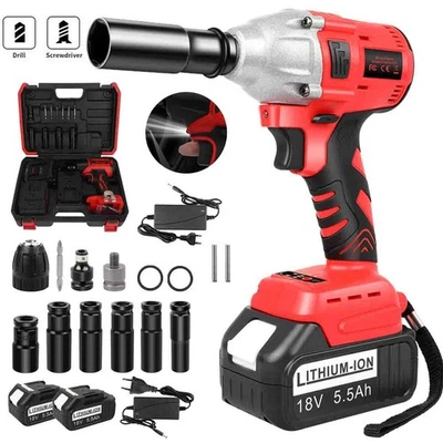 Makita Akku Schlagbohrschrauber Akkuschrauber Set Mit 2 Akkus Bürstenloser DHL - Bild 1 von 4