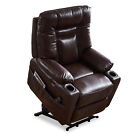 Electric Power Lift Recliner Chair Sofa 8 Point Vibration Massage Lumber Heat