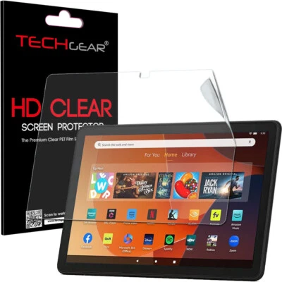 TECHGEAR Clear Screen Protector for Amazon Fire HD 10 2023 / 13th Generation - Image 1 of 4
