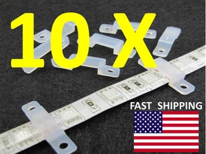 10pcs. CLIP ------- Silicon clip for mounting track 3528, 5050, 5630 LED RGB 60 - Picture 1 of 3