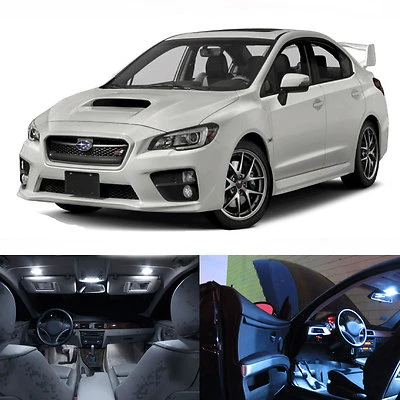 Kit de paquete de licencia interior de luces LED blancas para Subaru WRX STI 2017 (16 LED) Foto 1 de 4
