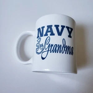 Taza de té café abuela azul marino rara Mil-Art China Co hecha en EE. UU. - Imagen 1 de 5