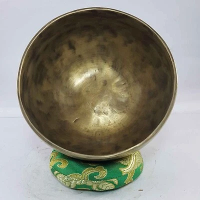 TIBETAN VIBRATION SINGING BOWL NEPAL 7" Rare Antique for Meditation Healing - Image 1 of 2