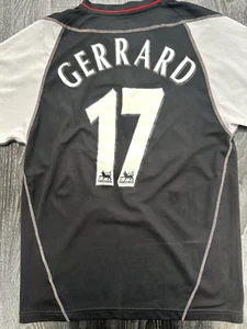 Original Authentic Reebok Liverpool 2002/2003 Away Shirt Gerrard 17 Mens Small - Picture 1 of 21