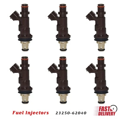 Inyectores de combustible 6 piezas para Toyota Tacoma Tundra 4Runner 1999-04 V6 3,4 L 23250-62040 Foto 1 de 4