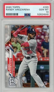 2020 Topps Randy Arozarena RC #229 PSA 10 Gem Mint Cardinals - Picture 1 of 2