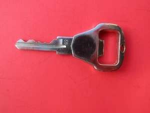 BRASS KEY BOTTLE OPENER Polished Chrome Plated Cut 3" 1oz. - Picture 1 of 3