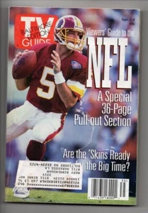 TV Guide September 2 1995 Heath Shuler NFL Preview Joe Montana Sela Ward - Picture 1 of 3