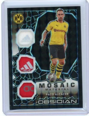 2020-21 Panini Obsidian Soccer Mosaic Triple Tag #MO-PA Paco Alcacer #1/1 - Image 1 of 2
