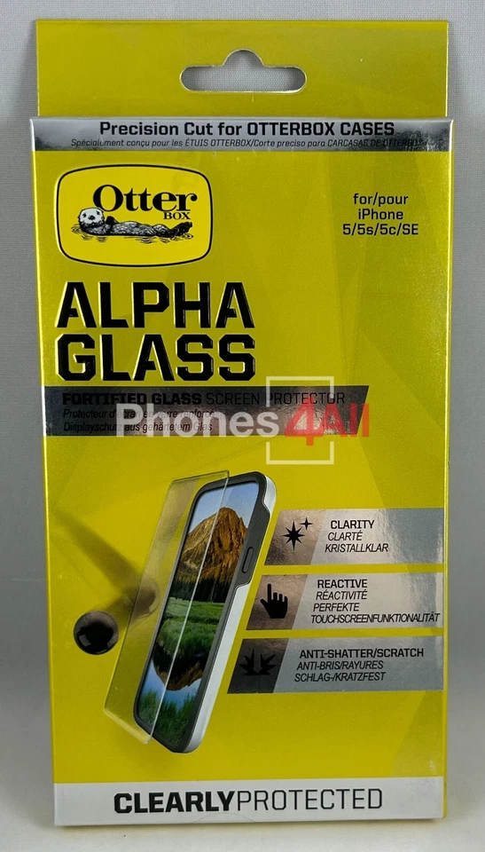 OtterBox Alpha Glass for iPhone 5/5s/5c/SE 1st Generation BRAND NEW OEM - Image 1 of 3