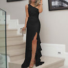 Formal Dresses For Women With Jacket And Long Womens One Shoulder Ruched Ruffle