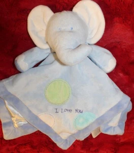 SOLO UN AÑO Carters elefante azul manta amorosa juguete peluche sonajero - Imagen 1 de 1