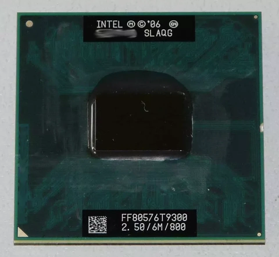 Intel Core 2 Duo Mobile T9300 SLAQG SLAYY 6MB 2.5 GHZ 800MHZ CPU Processor - Image 1 of 1