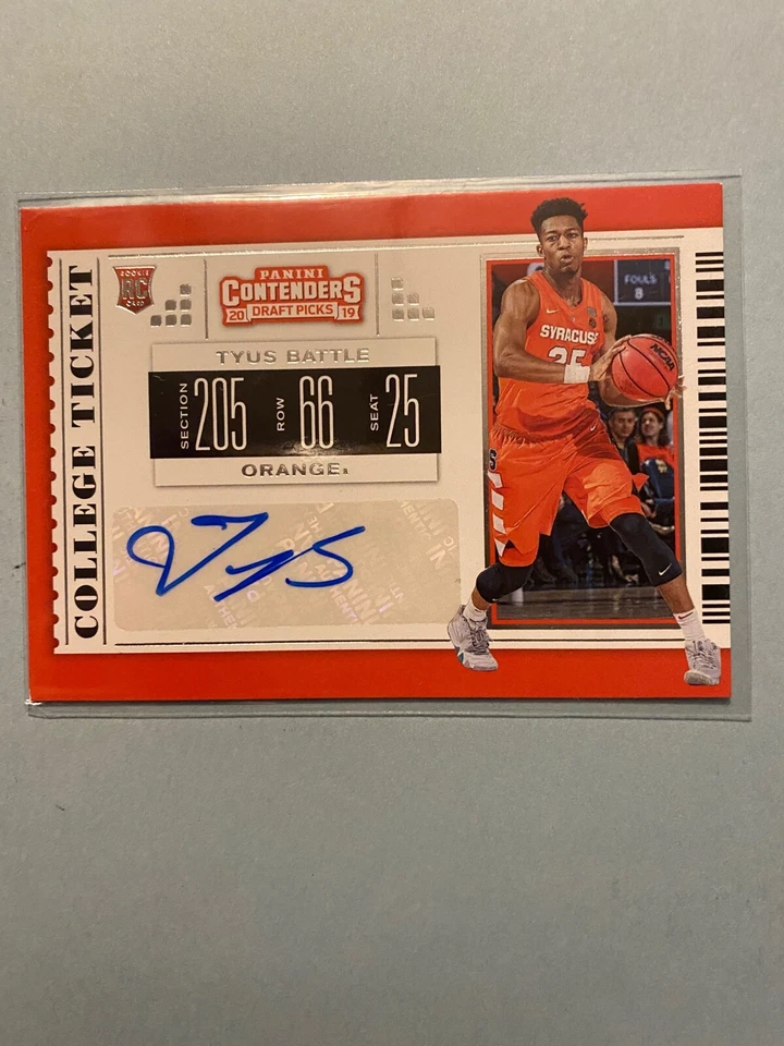 A34,931 - 2019-20 Panini Contenders Draft Picks #115 Tyus Battle Auto RC - Image 1 of 1