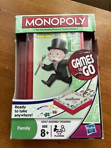 Travel Monopoly by Hasbro Games To Go NEW