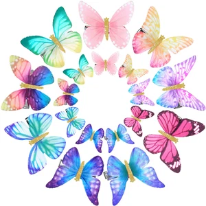 18 Pieces Glitter Butterfly Hair Clips for Girls Teens Women Hair Accessories (E - Picture 1 of 13