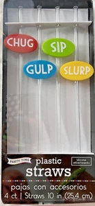 Brand New in the package Party Time Plastic Straws Easy to keep track of. - Picture 1 of 3