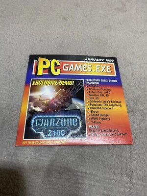 Vintage PC Games.exe CD ROM Demos Warzone 2100 January Edition 1999 - Image 1 of 4