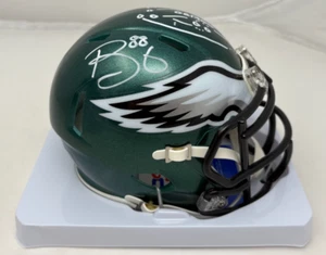 Mini casco firmato Trey Burton Eagles Speed "Philly Special" Insc + Play PSA 716 - Foto 1 di 8